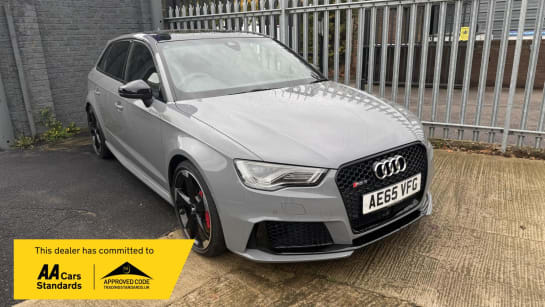 A 2015 AUDI RS3 2.5 TFSI Sportback 5dr Petrol S Tronic quattro Euro 6 (s/s) (367 ps)