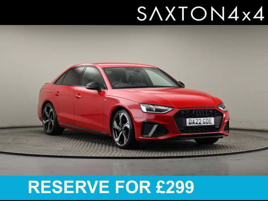 A null AUDI A4 2.0 TFSI 40 Black Edition Saloon 4dr Petrol S Tronic Euro 6 (s/s) (204 ps)