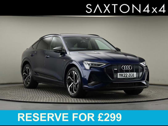 A null AUDI E-TRON 50 Black Edition Sportback 5dr Electric Auto quattro 71.2kWh (11kW Charger) (313 ps)