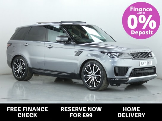 A 2021 LAND ROVER RANGE ROVER SPORT HSE SILVER