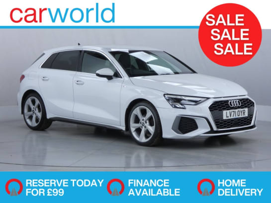 A null AUDI A3 1.0 TFSI 30 S line Sportback 5dr Petrol S Tronic Euro 6 (s/s) (110 ps)