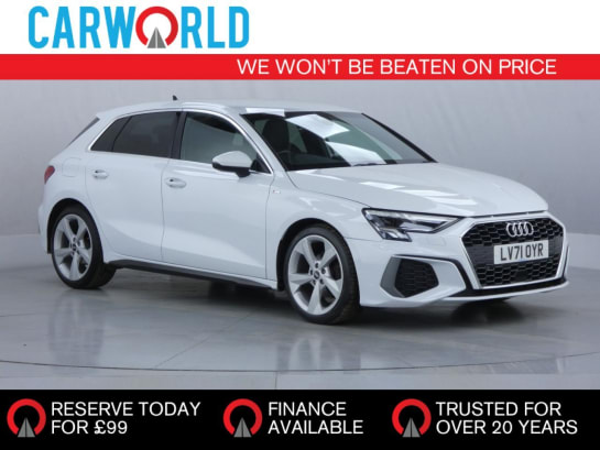 A null AUDI A3 1.0 TFSI 30 S line Sportback 5dr Petrol S Tronic Euro 6 (s/s) (110 ps)