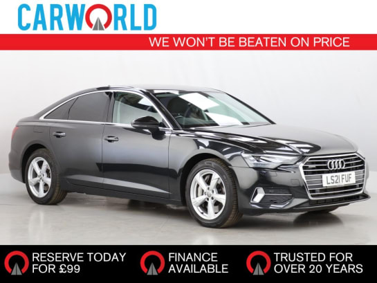 A 2021 AUDI A6 SALOON 2.0 TFSIe 50 Sport Saloon 4dr Petrol Plug-in Hybrid S Tronic quattro Euro 6