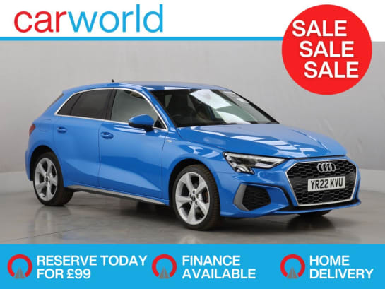 A null AUDI A3 1.4 TFSIe 40 S line Sportback 5dr Petrol Plug-in Hybrid S Tronic Euro 6 (s/
