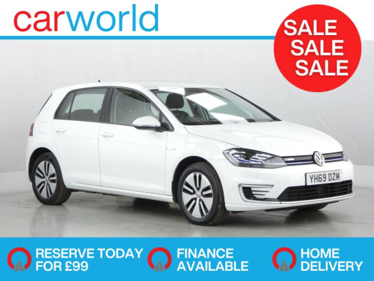 A null VOLKSWAGEN E-GOLF 35.8kWh e-Golf Hatchback 5dr Electric Auto (136 ps)