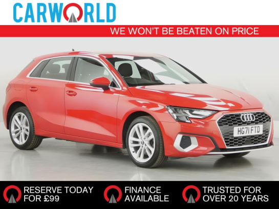A null AUDI A3 1.4 TFSIe 40 Sport Sportback 5dr Petrol Plug-in Hybrid S Tronic Euro 6 (s/s