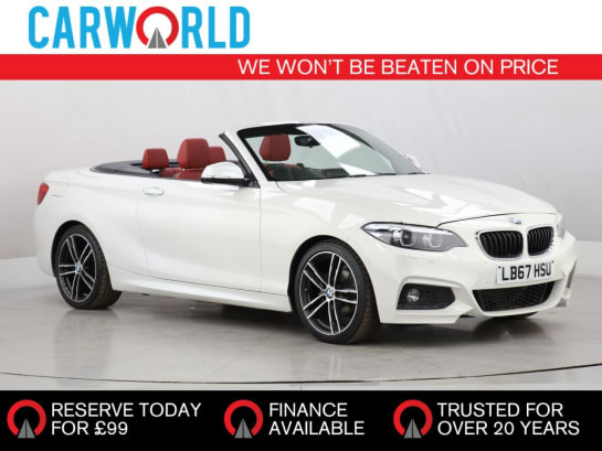A 2017 BMW 2 SERIES 2.0 218d M Sport Convertible 2dr Diesel Auto Euro 6 (s/s) (150 ps)