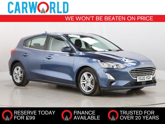 A 2020 FORD FOCUS 1.0T EcoBoost Zetec Hatchback 5dr Petrol Manual Euro 6 (s/s) (100 ps)