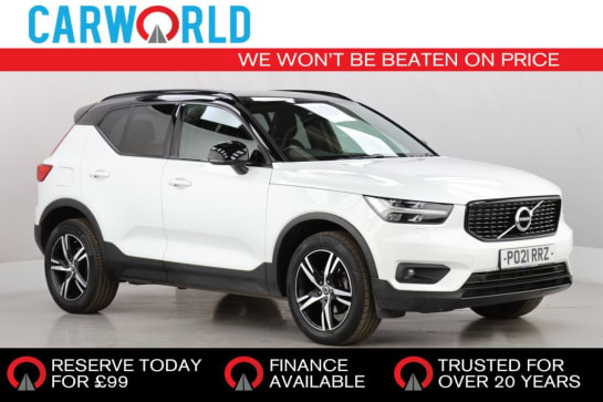 A null VOLVO XC40 1.5 T3 R-Design SUV 5dr Petrol Auto Euro 6 (s/s) (163 ps)