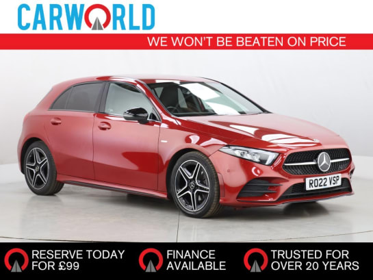 A 2022 MERCEDES-BENZ A CLASS 1.3 A180 AMG Line Edition (Executive) Hatchback 5dr Petrol 7G-DCT Euro 6 (s