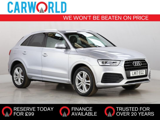A 2017 AUDI Q3 1.4 TFSI CoD S line SUV 5dr Petrol S Tronic Euro 6 (s/s) (Nav) (150 ps)