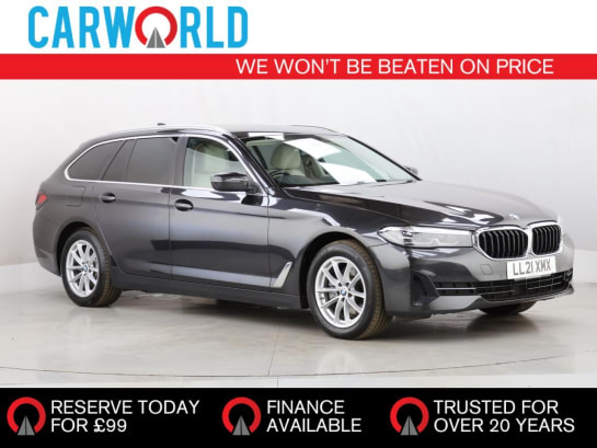 A 2021 BMW 5 SERIES 2.0 520d MHT SE Touring 5dr Diesel Hybrid Steptronic Euro 6 (s/s) (190 ps)