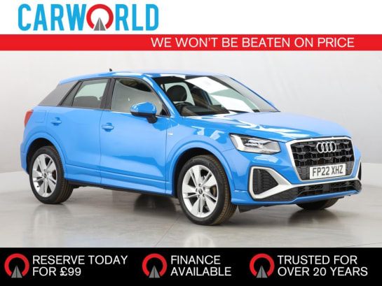 A 2022 AUDI Q2 1.5 TFSI CoD 35 S line SUV 5dr Petrol S Tronic Euro 6 (s/s) (150 ps)