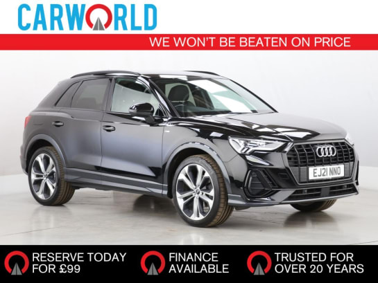 A 2021 AUDI Q3 1.5 TFSI CoD 35 Black Edition SUV 5dr Petrol S Tronic Euro 6 (s/s) (150 ps)