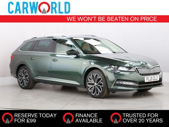 A 2021 SKODA SUPERB 1.4 TSI iV 13kWh Laurin & Klement Estate 5dr Petrol Plug-in Hybrid DSG Euro