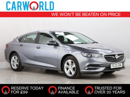 A 2020 VAUXHALL INSIGNIA 1.5i Turbo GPF Tech Line Nav Grand Sport 5dr Petrol Automatic Euro 6 (s/s)