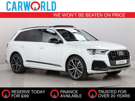 A 2021 AUDI Q7 3.0 TFSI V6 55 Black Edition SUV 5dr Petrol Tiptronic quattro Euro 6 (s/s)