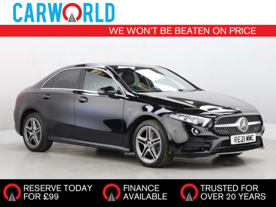 A 2021 MERCEDES-BENZ A CLASS 1.3 A250e 15.6kWh AMG Line (Executive) Saloon 4dr Petrol Plug-in Hybrid 8G-