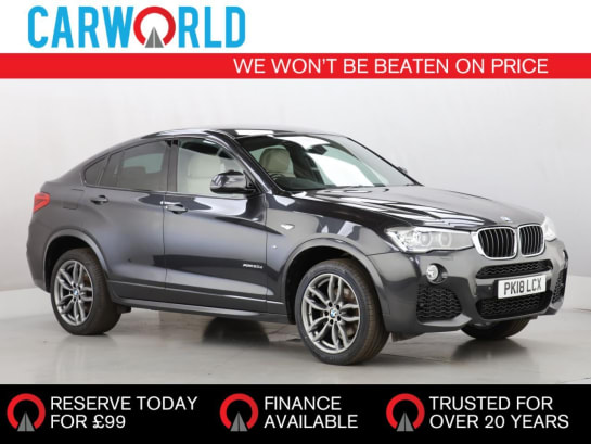 A 2018 BMW X4 2.0 20d M Sport SUV 5dr Diesel Auto xDrive Euro 6 (s/s) (190 ps)