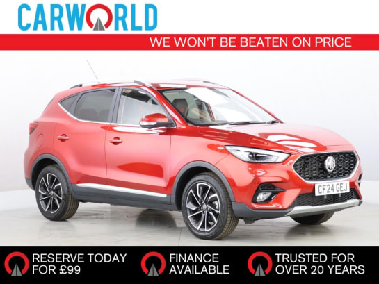 A 2024 MG MG ZS 1.5 VTi-TECH Exclusive SUV 5dr Petrol Manual Euro 6 (s/s) (106 ps)