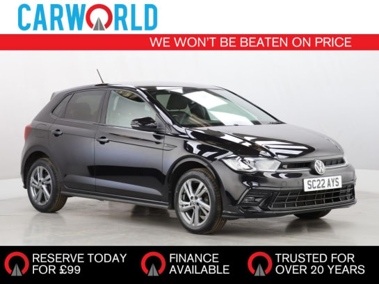 A 2022 VOLKSWAGEN POLO 1.0 TSI R-Line Hatchback 5dr Petrol Manual Euro 6 (s/s) (95 ps)