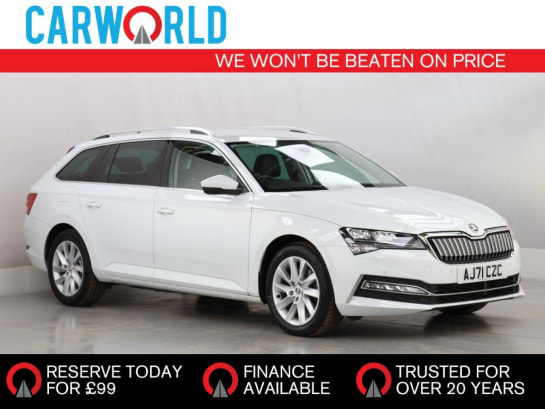 A 2021 SKODA SUPERB 1.4 TSI iV 13kWh SE Technology Estate 5dr Petrol Plug-in Hybrid DSG Euro 6