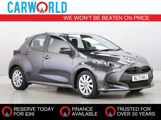 A 2021 TOYOTA YARIS 1.5 VVT-h Icon Hatchback 5dr Petrol Hybrid E-CVT Euro 6 (s/s) (116 ps)