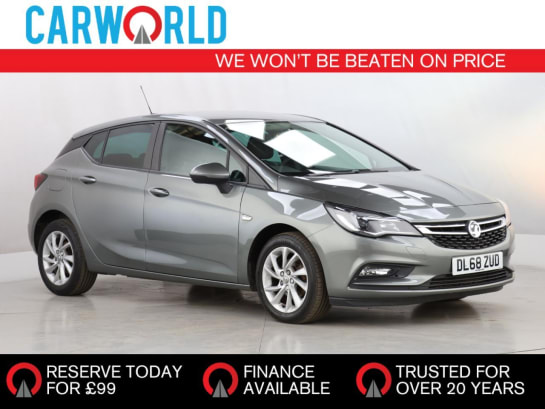A 2018 VAUXHALL ASTRA 1.4i Turbo Tech Line Nav Hatchback 5dr Petrol Manual Euro 6 (125 ps)