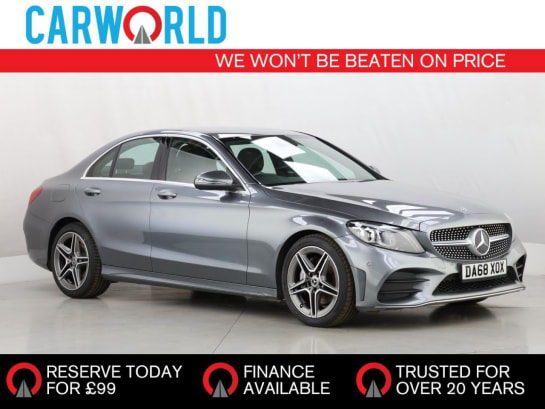 A 2018 MERCEDES-BENZ C CLASS 2.0 C220d AMG Line (Premium) Saloon 4dr Diesel G-Tronic+ Euro 6 (s/s) (194
