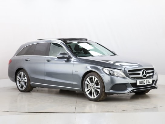 A 2018 MERCEDES-BENZ C CLASS 2.0 C350e 6.4kWh Sport (Premium Plus) Estate 5dr Petrol Plug-in Hybrid G-Tr