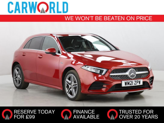 A 2021 MERCEDES-BENZ A CLASS 1.3 A250e 15.6kWh AMG Line Hatchback 5dr Petrol Plug-in Hybrid 8G-DCT Euro