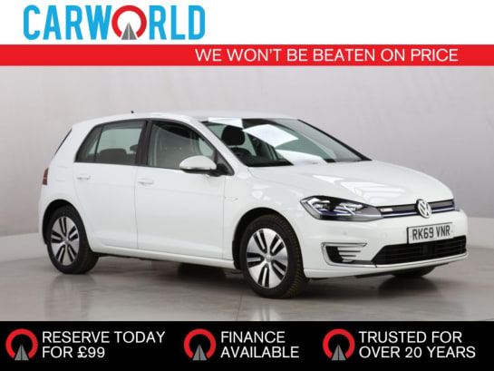 A 2019 VOLKSWAGEN E-GOLF 35.8kWh e-Golf Hatchback 5dr Electric Auto (136 ps)