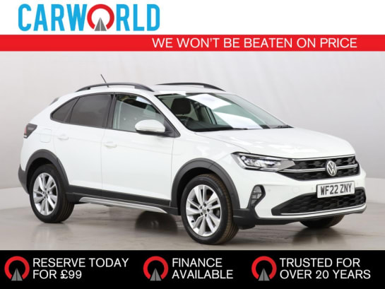 A 2022 VOLKSWAGEN TAIGO 1.0 TSI Life SUV 5dr Petrol Manual Euro 6 (s/s) (110 ps)