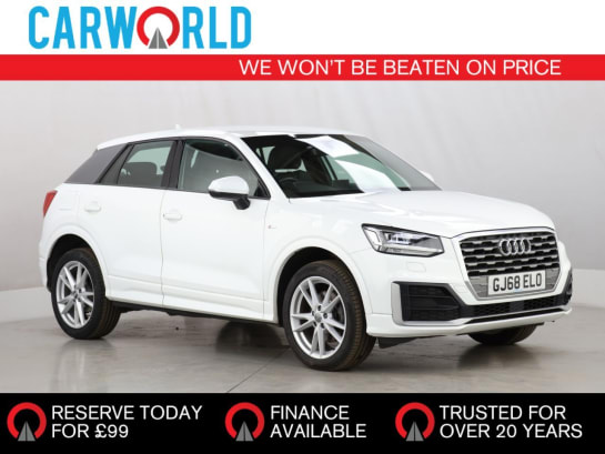 A 2018 AUDI Q2 1.0 TFSI 30 S line SUV 5dr Petrol Manual Euro 6 (s/s) (116 ps)