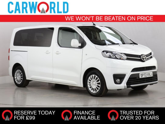 A 2022 TOYOTA PROACE VERSO 1.5D Shuttle Medium MPV 5dr Diesel Manual MWB Euro 6 (s/s) (9 Seat) (120 ps