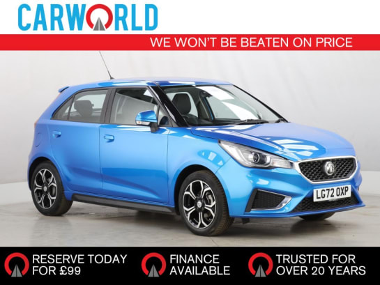 A 2022 MG MG 3 1.5 VTi-TECH Exclusive Nav Hatchback 5dr Petrol Manual Euro 6 (s/s) (106 ps