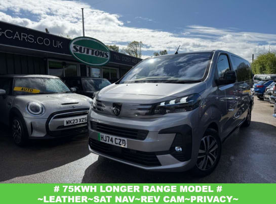 A null PEUGEOT E- TRAVELLER 75kWh Allure Long MPV 5dr Electric Auto LWB (8 Seat, 7.4kW Charger) (136 ps