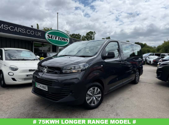 A null VAUXHALL VIVARO LIFE ELECTRIC 75kWh Combi XL MPV 5dr Electric Auto LWB (9 Seat, 7.4kW Charger) (136 ps) +