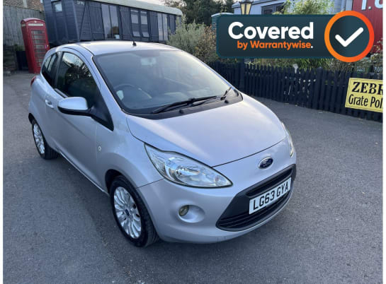 A 2013 FORD KA 1.2L ZETEC Hatchback 3dr Petrol Manual Euro 5 (68 bhp)