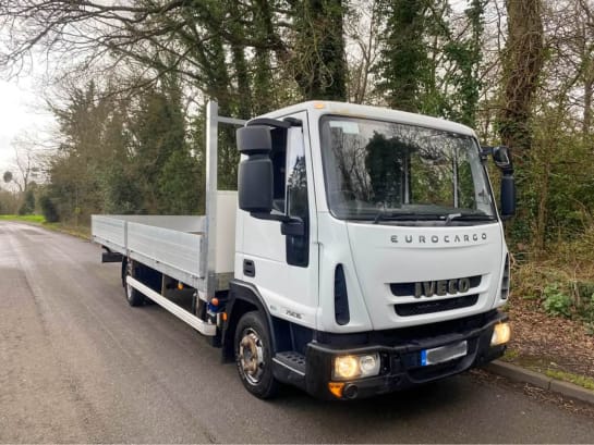 A null IVECO EUROCARGO E75-16 21ft Double Dropside Scaffold Truck Automatic 139k