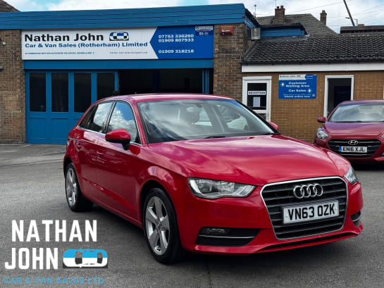 A 2014 AUDI A3 1.4 TFSI Sport Sportback 5dr Petrol Manual Euro 5 (s/s) (122 ps)