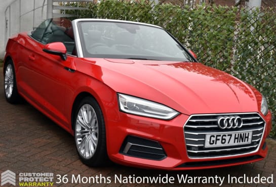 A null AUDI A5 CABRIOLET 2.0TFSi SPORT CONVERTIBLE S-TRONIC AUTO 187 BHP (EURO 6) Heated Seats / Cam