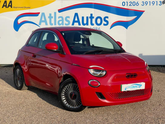 A null FIAT 500E 42kWh RED Hatchback 3dr Electric Auto (118 ps) CLIMATE, CRUISE, REAR PARK S