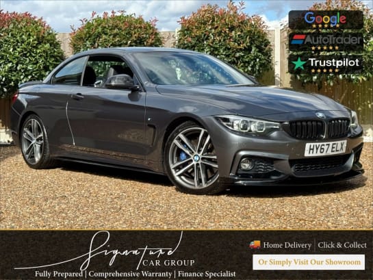 A 2017 BMW 4 SERIES 3.0 440i M Sport Convertible 2dr Petrol Auto Euro 6 (s/s) (326 ps)