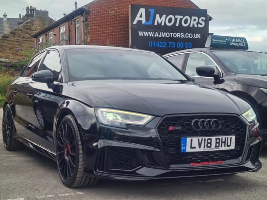 A 2018 AUDI RS3 2.5 TFSI Saloon 4dr Petrol S Tronic quattro Euro 6 (s/s) (400 ps)