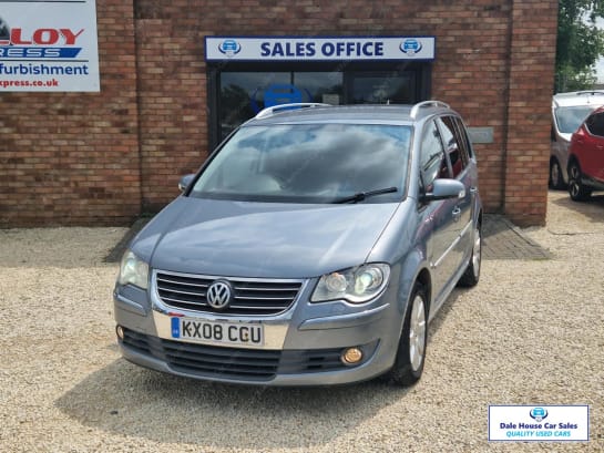 A 2008 VOLKSWAGEN TOURAN 1.9 TDI S MPV 5dr Diesel AUTO (5 Seats) (157 g/km, 103 bhp)