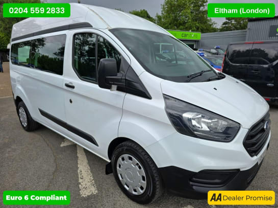 A null FORD TRANSIT CUSTOM 2.0 320 TDCI 9 SEATER KOMBI L/W/B VAN WITH VOLUME ROOF, F/S/H AND DIRECT FR