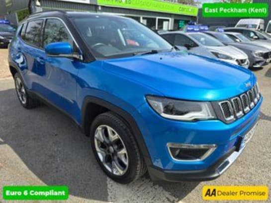 A null JEEP COMPASS 2.0 MULTIJET II LIMITED 5d 168 BHP IN BLUE WITH 47,000 MILES AND A FULL SER