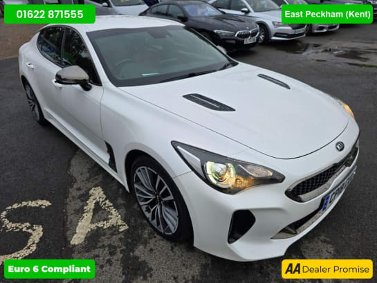 A null KIA STINGER 2.2 CRDi GT-LINE GRAN TURISMO 5DR SS 197 bhp IN WHITE WITH 89,500 MILES AND