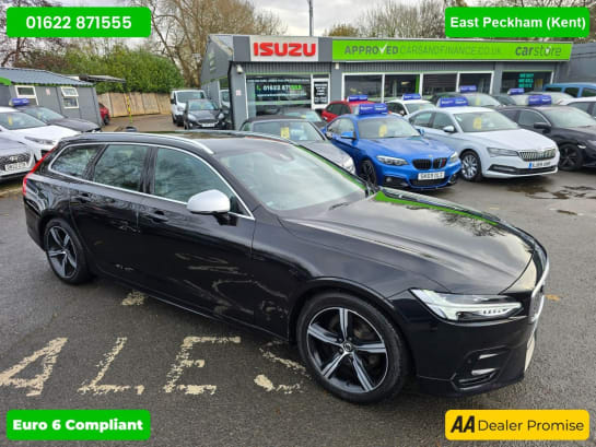 A null VOLVO V90 2.0 D4 R-DESIGN IN BLACK WITH 78,000 MILES AND A FULL SERVICE HISTORY, 2 OW